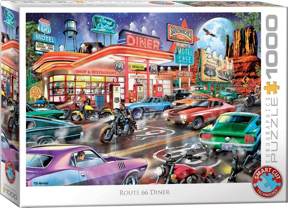 Eurographics - Route 66 Diner - 1000 Piece Jigsaw Puzzle