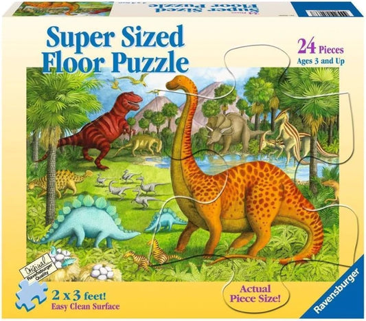 Ravensburger - Dinosaur Pals Giant Floor Puzzle - 24 Piece Jigsaw Puzzle