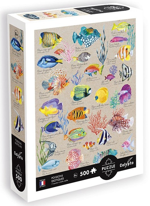 Calypto - Poissons Exotiques - 500 Piece Jigsaw Puzzle