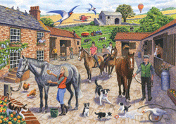 Otter House - Stable Yard - 1000 Piece Jigsaw Puzzle