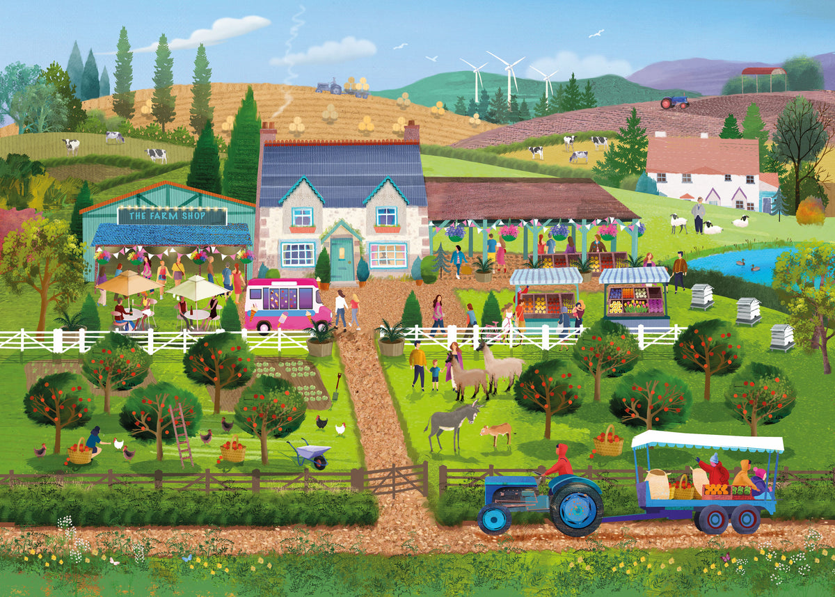 Otter House Farm Shop Fun, 1000-piece jigsaw puzzle
