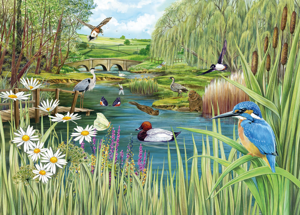 Otter House River's Edge, 1000-piece jigsaw puzzle