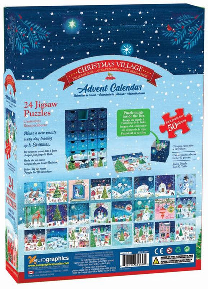 Eurographics - Christmas Village - Advent Calendar 24 x 50 Piece