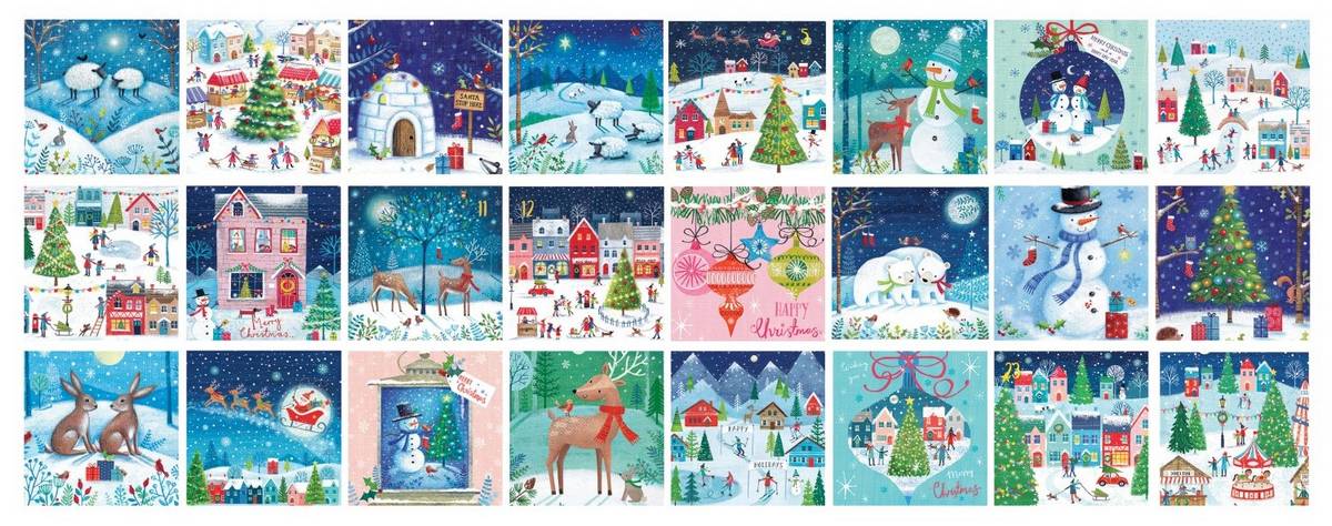 Eurographics - Christmas Village - Advent Calendar 24 x 50 Piece