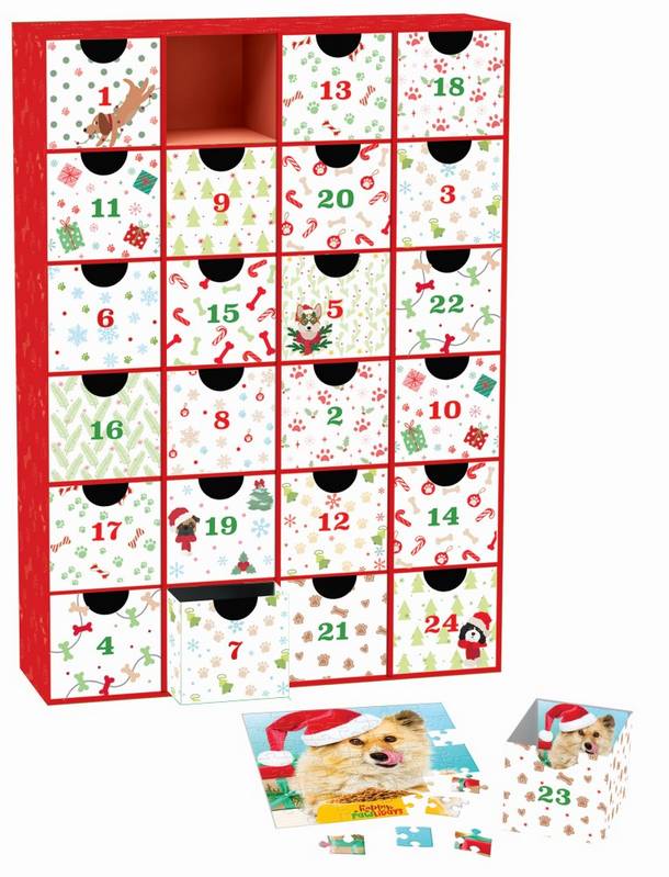 Eurographics - Christmas Paws - Advent Calendar 24 x 50 Piece