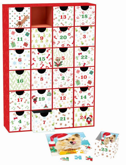 Eurographics - Christmas Paws - Advent Calendar 24 x 50 Piece