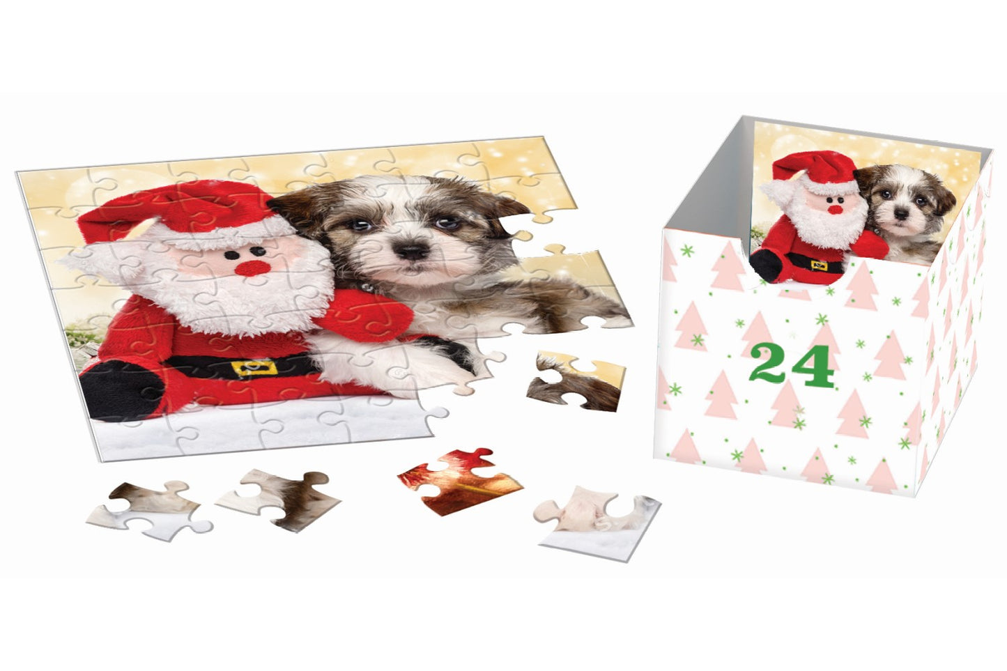 Eurographics - Christmas Paws - Advent Calendar 24 x 50 Piece
