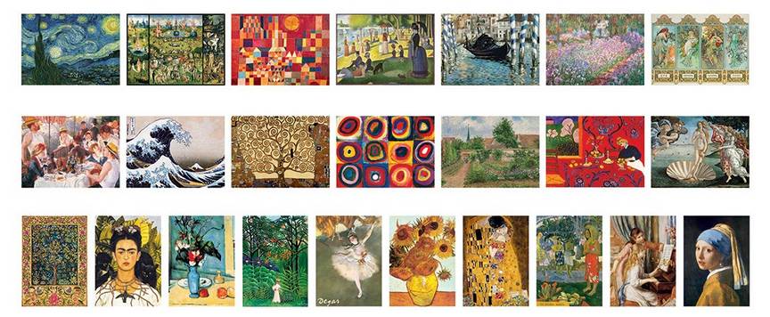 Eurographics - Masterpieces - Advent Calendar 24 x 50 Piece