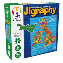 Happy Puzzle - Jigraphy United Kingdom & Ireland - 100 Piece Jigsaw Puzzle