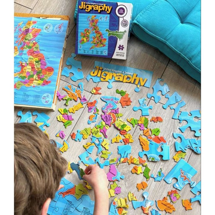 Happy Puzzle - Jigraphy United Kingdom & Ireland - 100 Piece Jigsaw Puzzle