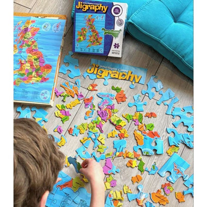 Happy Puzzle - Jigraphy United Kingdom & Ireland - 100 Piece Jigsaw Puzzle