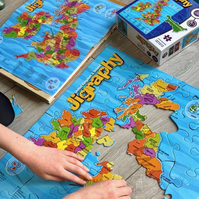 Happy Puzzle - Jigraphy United Kingdom & Ireland - 100 Piece Jigsaw Puzzle
