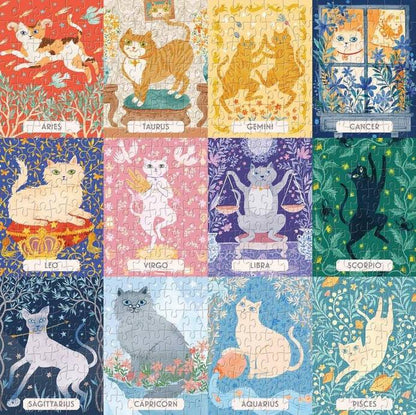 Galison - Cat Zodiac - 500 Piece Jigsaw Puzzle