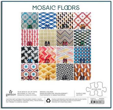 Galison - Mosaic Floors - 500 Piece Jigsaw Puzzle