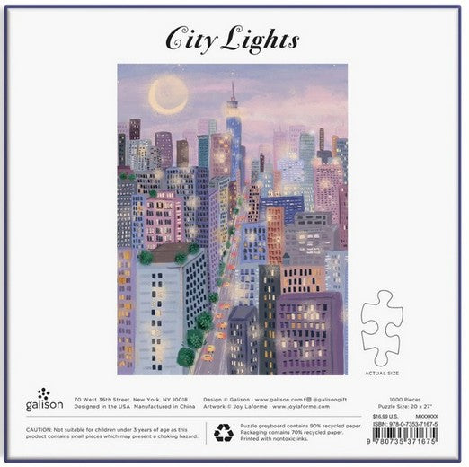 Galison - City Lights - 1000 Piece Jigsaw Puzzle