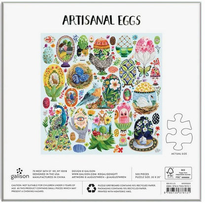 Galison - Artisanal Eggs - 500 Piece Puzzle