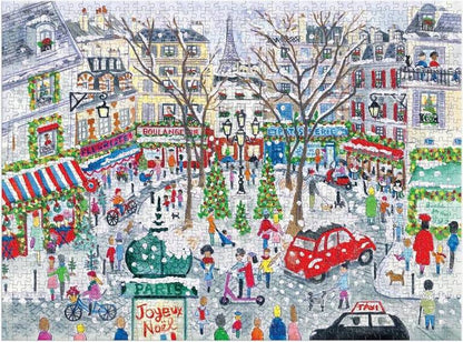 Galison - Michael Storrings - Christmas in Paris - 1000 Piece Jigsaw Puzzle