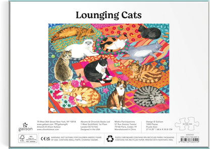 Galison - Lounging Cats - 1000 Piece Jigsaw Puzzle