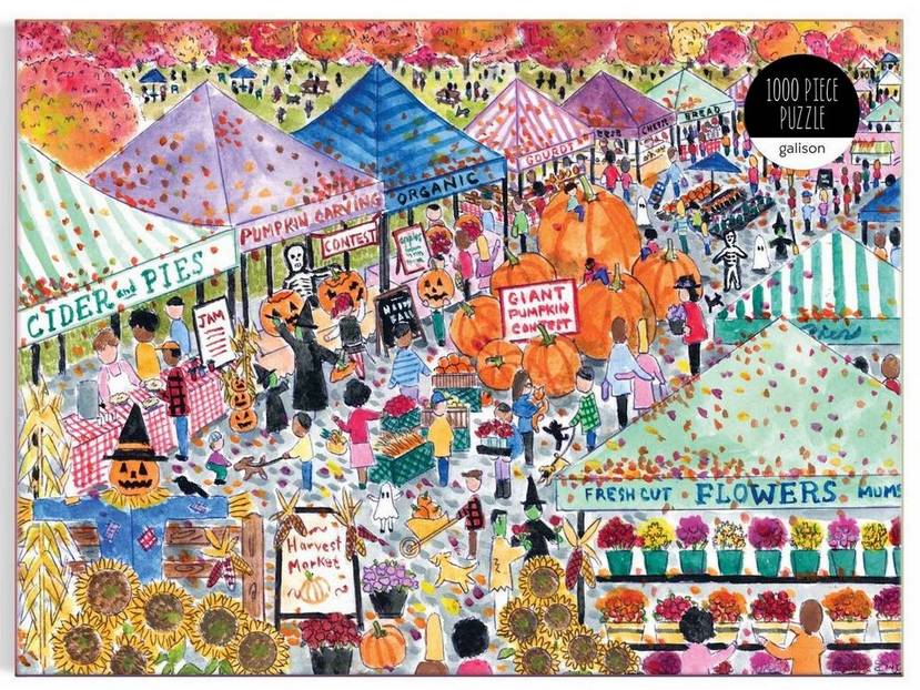 Galison - Michael Storrings - Harvest Market - 1000 Piece Jigsaw Puzzle