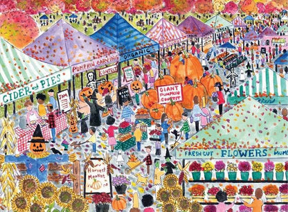 Galison - Michael Storrings - Harvest Market - 1000 Piece Jigsaw Puzzle