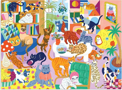 Galison - Cozy Cat Club - 1000 Piece Jigsaw Puzzle