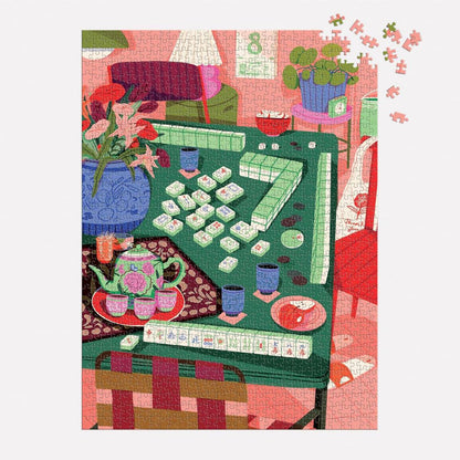 Galison - Mahjong Social - 1000 Piece Jigsaw Puzzle