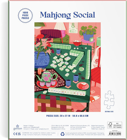 Galison - Mahjong Social - 1000 Piece Jigsaw Puzzle