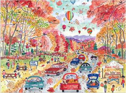 Galison - Michael Storrings - Leaf Peeping - 1000 Piece Jigsaw Puzzle