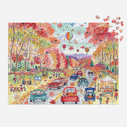 Galison - Michael Storrings - Leaf Peeping - 1000 Piece Jigsaw Puzzle