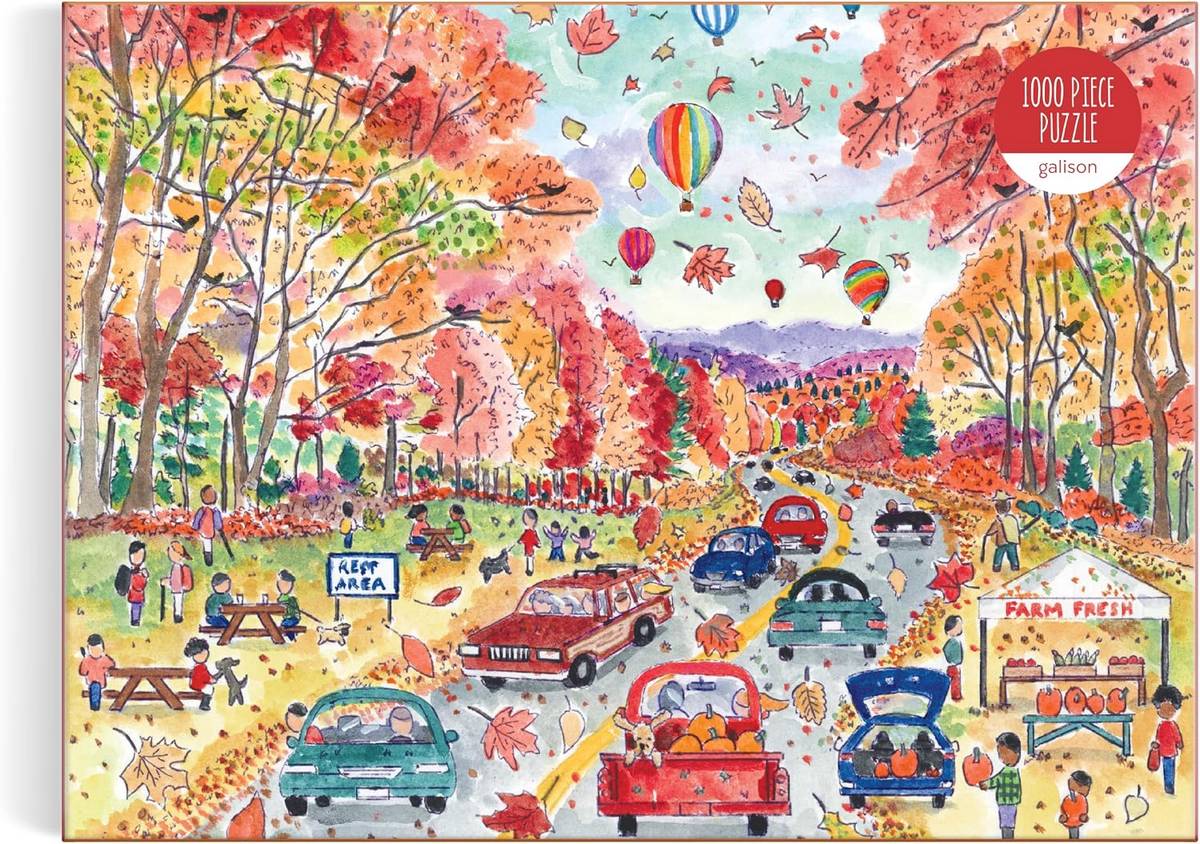 Galison - Michael Storrings - Leaf Peeping - 1000 Piece Jigsaw Puzzle