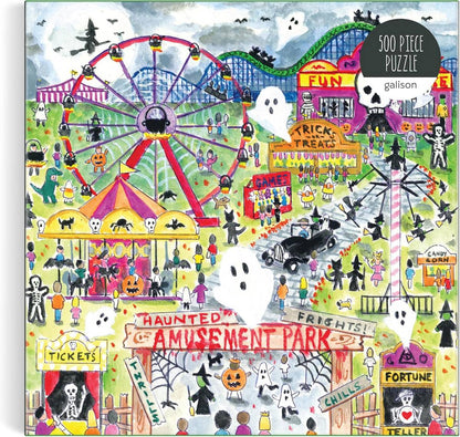 Galison - Michael Storrings - Haunted Amusement Park - 500 Piece Jigsaw Puzzle