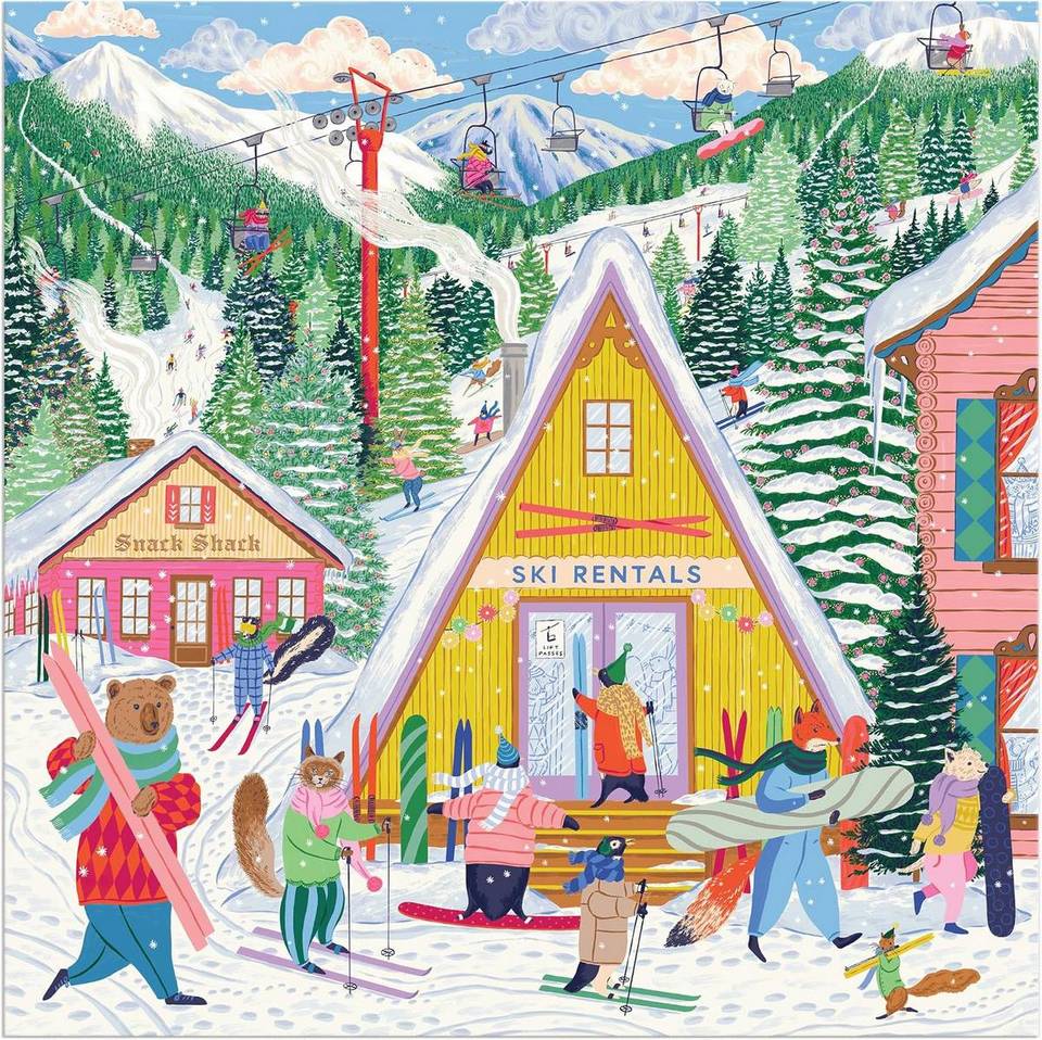 Galison - Ski Village - 500 Piece Jigsaw Puzzle