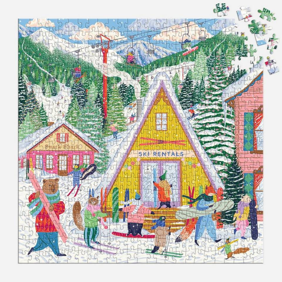 Galison - Ski Village - 500 Piece Jigsaw Puzzle