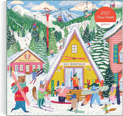 Galison - Ski Village - 500 Piece Jigsaw Puzzle