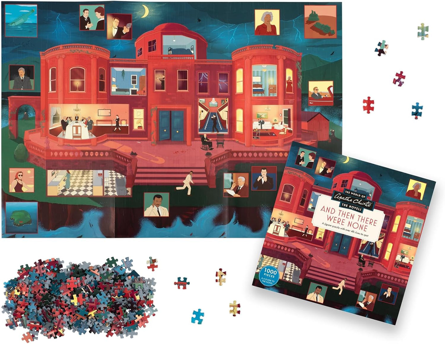 Laurence King - The World of Agatha Christie - Death on the Nile - 1000 Piece Jigsaw Puzzle