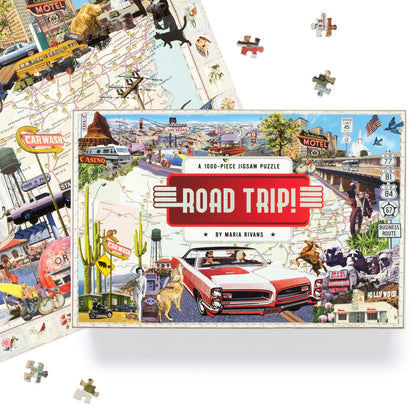 Thames & Hudson - Road Trip! - 1000 Piece Jigsaw Puzzle