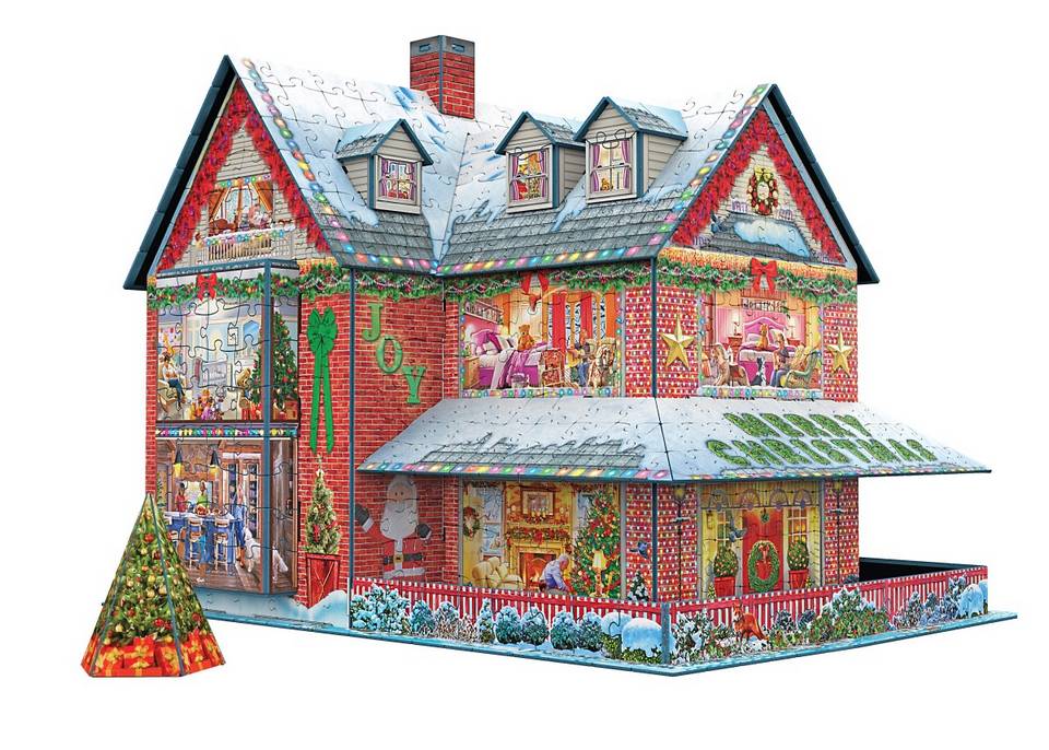 Eurographics - Christmas House  - 1100 Piece 3D Jigsaw Puzzle
