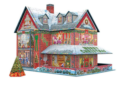 Eurographics - Christmas House  - 1100 Piece 3D Jigsaw Puzzle