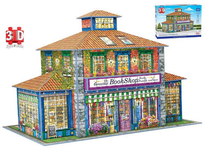Eurographics - Book Shop - 1389 Piece 3D Jigsaw Puzzle