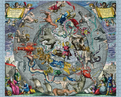 Pomegranate - Andreas Cellarius - Celestial Atlas - 1000 Piece Jigsaw Puzzle