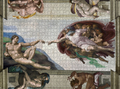 Pomegranate - Michelangelo - The Creation of Adam - 1000 Piece Jigsaw Puzzle