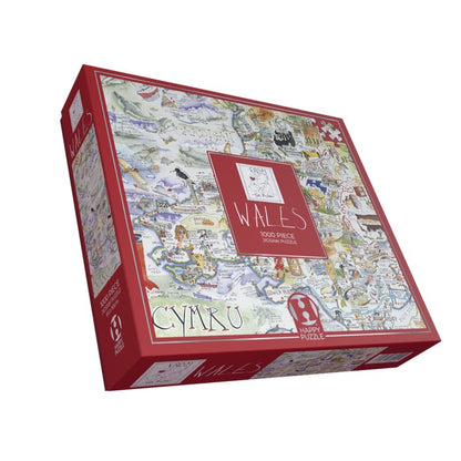 Happy Puzzle - Wales - 1000 Piece Jigsaw Puzzle