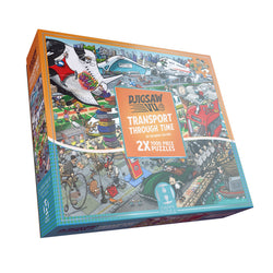 Happy Puzzle - Transport Through Time - 1000 Piece Jigsaw Puzzle