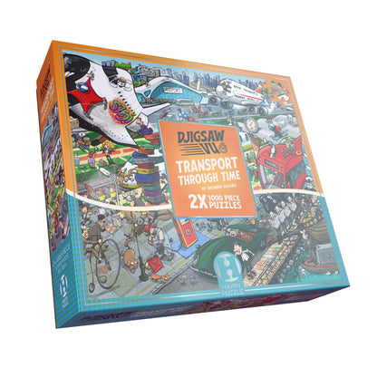 Happy Puzzle - Transport Through Time - 1000 Piece Jigsaw Puzzle