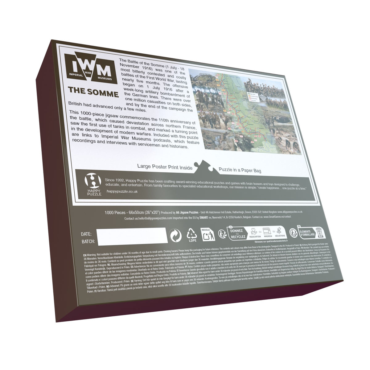 Happy Puzzle - The Somme - 1000 Piece Jigsaw Puzzle