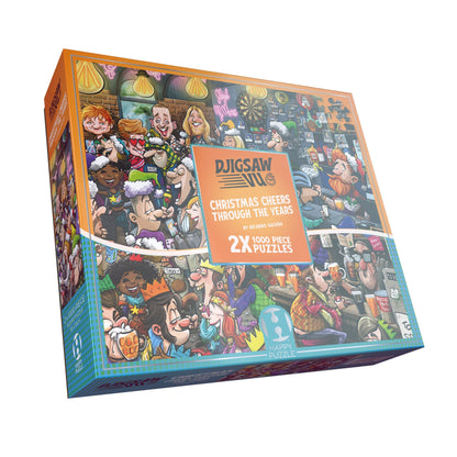 Happy Puzzle - Christmas Cheers Through The Years - 1000 Piece Jigsaw Puzzle
