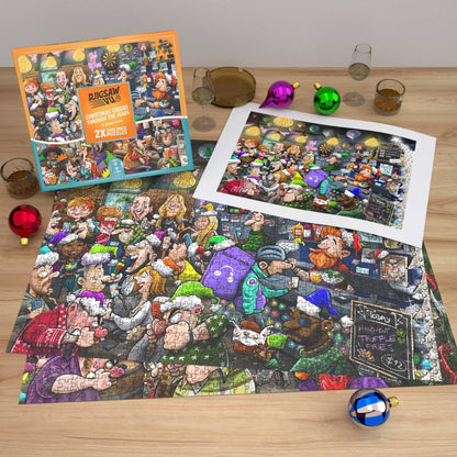 Happy Puzzle - Christmas Cheers Through The Years - 1000 Piece Jigsaw Puzzle