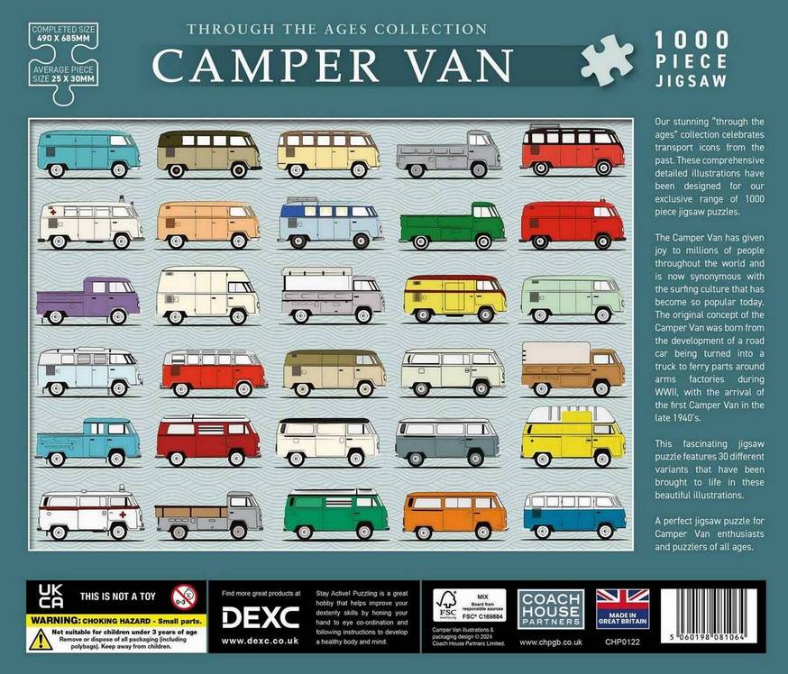 Coach House Partners - Camper Van - 1000 Piece Jigsaw Puzzle