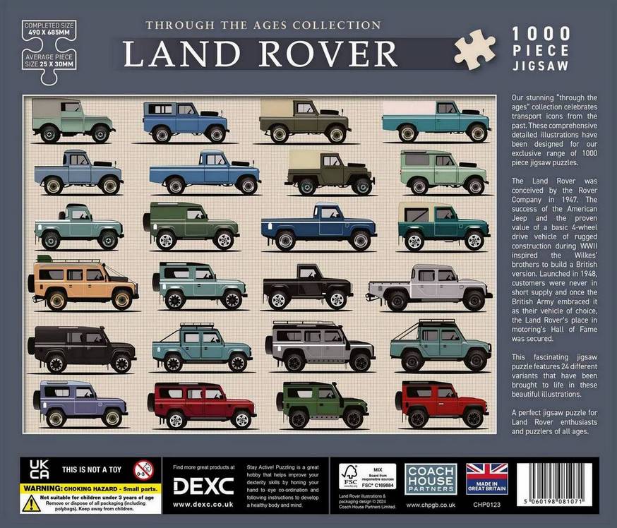 Coach House Partners - Land Rover - 1000 Piece Jigsaw Puzzle