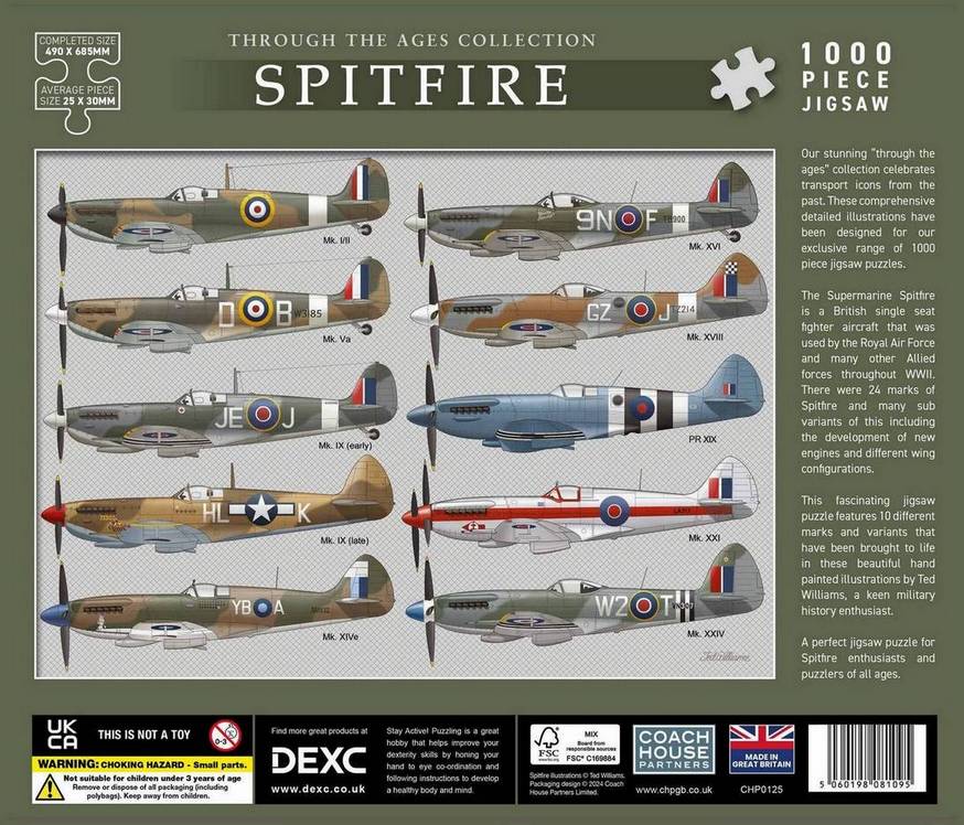 Coach House Partners - Spitfire - 1000 Piece Jigsaw Puzzle